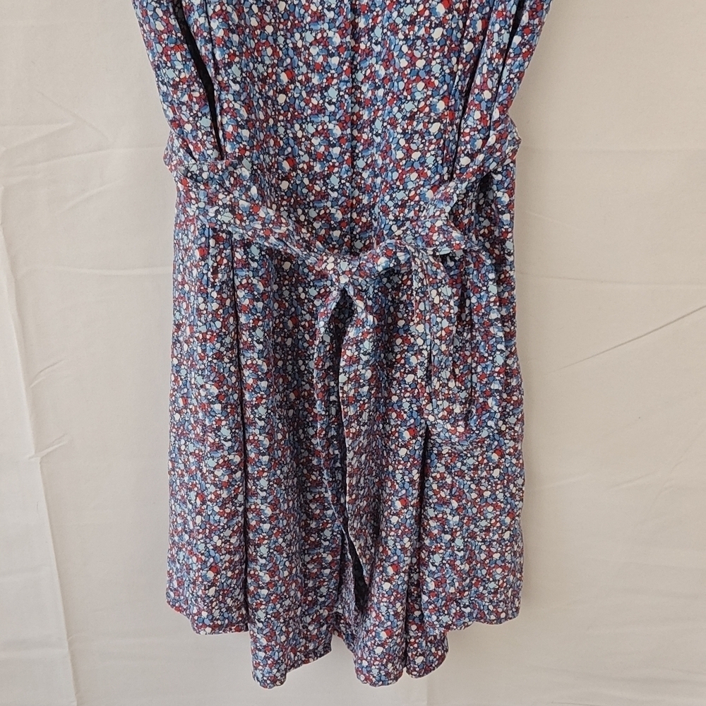 Authentic TORY BURCH Gigi Shirt dress in Hudson Blue Linosa Sz 10 $395 - Picture 7 of 14